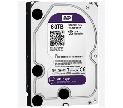 6 TB WESTERN DİGİTAL PURPLE 7/24 GÜVENLİK DİSKİ